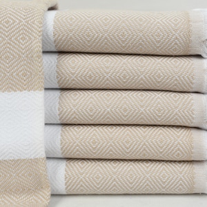 Turkish Bath Towel, Beige Beach Towel, 40x70, Wedding Towels, Diamond Towel, Organic Cotton Towel, Wholesale Towels, Bulk Towels Bll-Elms