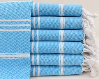 Royal Blue Hand Towel, Turkish Hand Towel, Tea Towel, Kitchen Towel, 24"x36" -60x90 cm, Striped Towel, Dish Towel,Small Towel Bll-Sltn-Pshkr