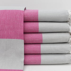 Fuchsia-Gray Striped Towel,Turkish Towel,Small Curtain,Towel,Picnic Towel,40x70,100x180 cm,Decorative Bath Towel,Wedding Gift Towels Bll-Cbn
