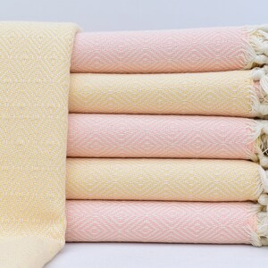 Coral Towel, Turkish Towel, Turkish Beach Towel, Wedding Towel, Towel, 40x66, Turkish Bath Towel, Towel,Wholesale Towel,Peshtemal Brc-CR