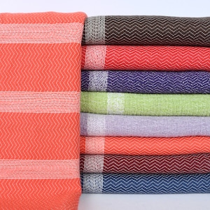 Personalized Towel, Turkish Towel, Beach Towel, Striped Peshtemal, 36x71 Inches Cotton Towel, Monogrammed Towel, Hammam Peshtemal,