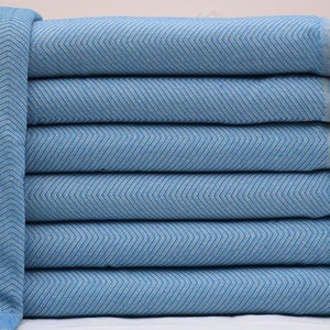 Bedspread, Throw Blanket, Turkish Blanket, Organic Cotton Blanket, Turquoise Blanket, Diamond Design Blanket, 67&quot;x86&quot; Blanket, Shsr-Arrw-Pk