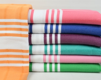 Beach Towel, Turkish Towel, Bath Towel, Striped Peshtemal, 40x71 Inches Cotton Peshtemal, Couch Cover, Bridesmaid Peshtemal,