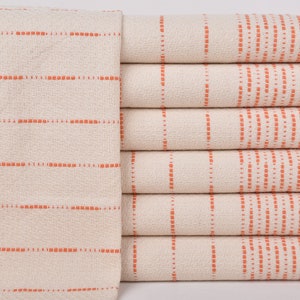 Handtuch mit Monogramm Design, 45 x 90 cm, Monogramm Design Handtuch, Kaffee Geschirrtuch, Orange Handtuch, gestreiftes Design Handtuch, Geschenk für Sie, Gym Handtuch,