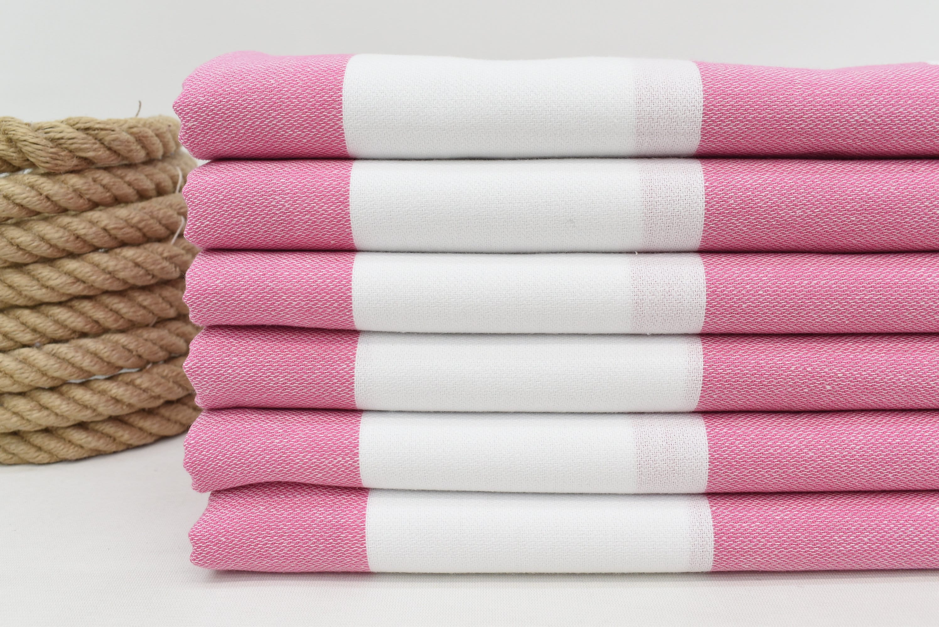 Pink and Gray Towel Pool Towel Turkish Towel Bathroom Etsy