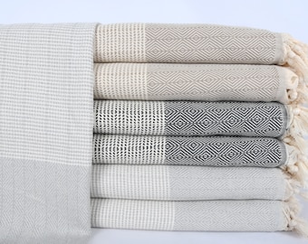 Throw Blanket, Winter Blanket, Large Towel, Diamond Throw, 71x79 Inches Cotton Bedspread, Shower Curtain, Gift Bedspread,