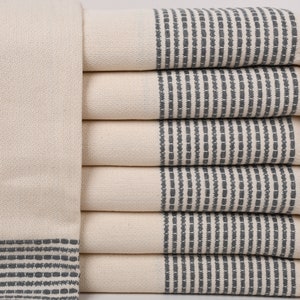 Personalized Towels, Personalized Beach Towel, Dark Gray Towel, Striped Towel, 36x69 Inches Wedding Gift Ideas, Hotel Towel, Spa Towel,