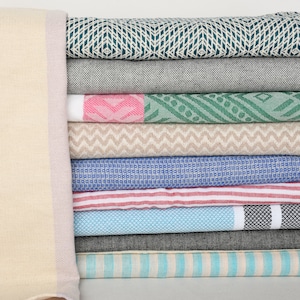 Small Bath Towels, Set of 10 Tea Towels, Kitchen Towel, 18x36 Inches Mix Cotton Dish Towel, Monogram Hand Towel, Best Friend Christmas Gift,