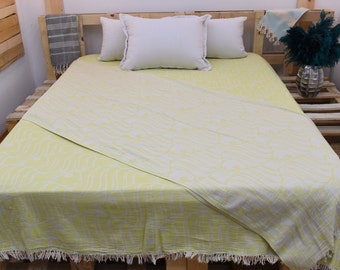 Pistachio Green Turkish Blanket, Throw Blanket, Throws,Couch Blanket, Bedspread, Blanket, ULTRA SOFT Turkish Blanket, Bed Cover Bll-Blk-Pk