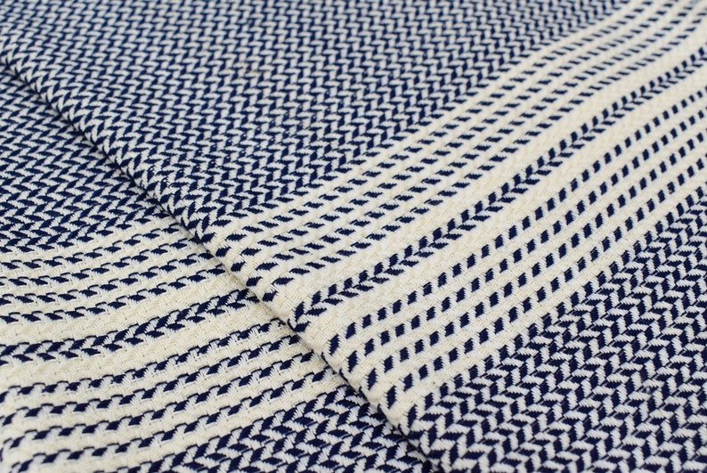 NAVY HAND TOWEL Turkish Hand Towel Small Towelgift Towel Etsy UK