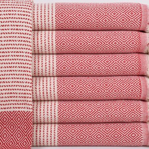 Bridesmaid Gifts, Turkish Beach Towel Personalized, Red Towel, Diamond Towel, 36x71 Inches Bachelor/Bachelorette Party Favors,