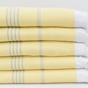 Yellow and Gray Turkish Towels, 36x67, Decorative Bath Towel, Towel, Cotton Beach Towel, SOFT Terry Towel, Wedding Gift Towel Bll-SltnTrry