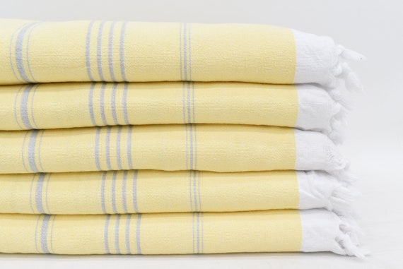 Yellow and Gray Turkish Towels 36x67 Decorative Bath Towel Towel Cotton Beach Towel SOFT Terry Towel Wedding Gift Towel Bll sltntrry Etsy