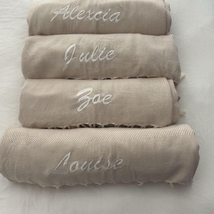Luxurious Beige Turkish Towel 40x66 - Organic Cotton Bath Towel for Beach, Spa, Sauna, Home Decor - Lightweight Decorative Gift Towel image 12