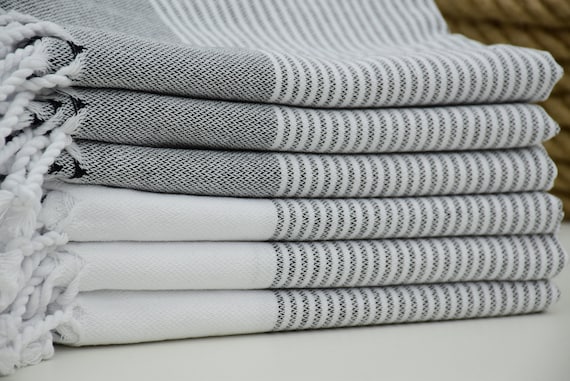 Dish Towels that Work, Super Absorbent, Oversize Organic Cotton Kitchen  Towels, Grey