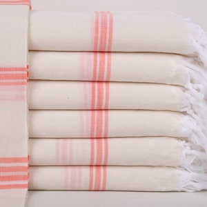 Turkish Bath Towel, Bachelorette Towel, Coral Towel, Striped Towel, 40x71 Inches Personalized Gift, Bachelor Towel, Hammam Towel,
