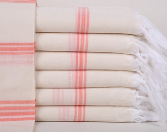 Turkish Bath Towel, Bachelorette Towel, Coral Towel, Striped Towel, 40x71 Inches Personalized Gift, Bachelor Towel, Hammam Towel,