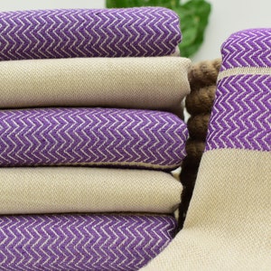 Line Towel,Purple Towel,Lilac Towel 40x70 inches Turkish Towel,Bridesmaid Gift,Wedding Gift Bath Towels Herringbone Towels Mtn-KtnDlgl