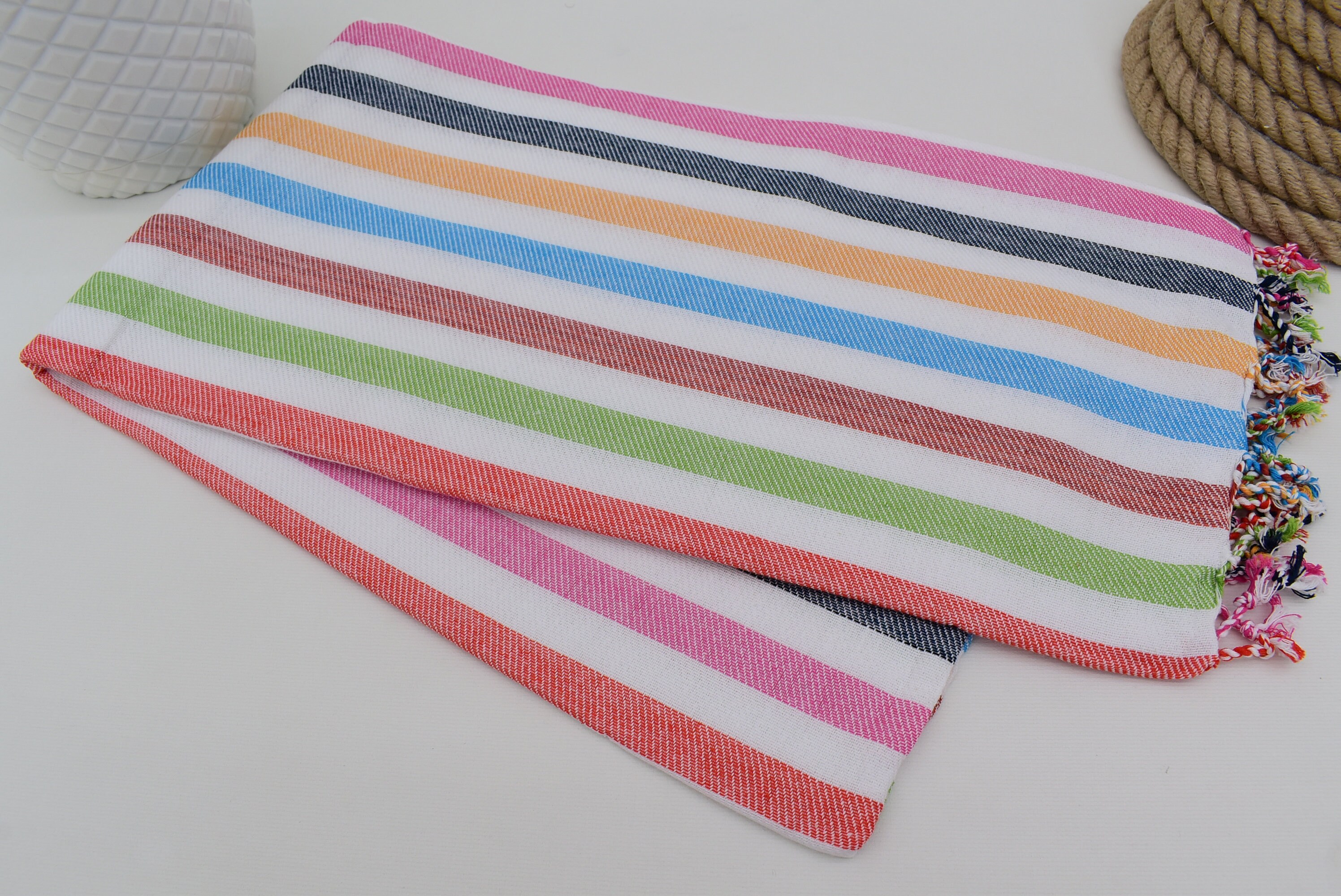 Turkish Towel Rainbow Towel Colorful Towel 40x70 Etsy