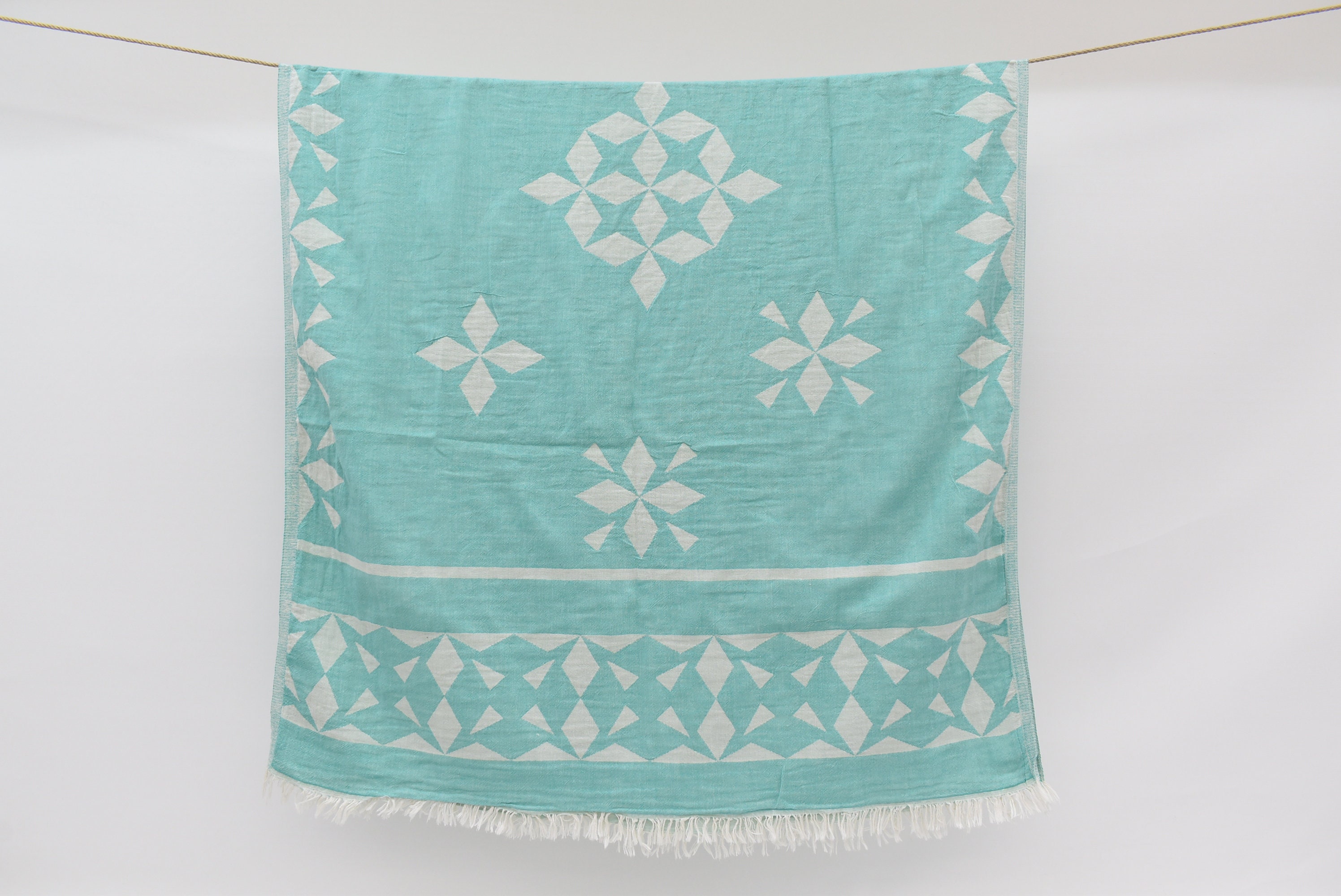 Dekoratives Badetuch Schaltuch Grüner kleiner Vorhang | Etsy