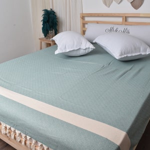Mantas al por mayor, regalos personalizados, colcha verde petróleo, colcha de diamantes, mantas al por mayor de 79 x 91 pulgadas, manta de camping,
