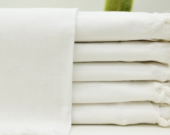 White Towel Turkish Towel 40x70 Towel Pure White Towel Cotton Towel Light Towel Wedding Towel Gift Towel Bridesmaid Gift Bath Yrm-Byz