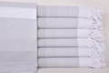 Personalized Towel, Monogram Beach Towel, Gray Towel, Striped Towel, 40x71 Inches Best Beach Towel, Sauna Towel, Tablecloth Towel, product logo