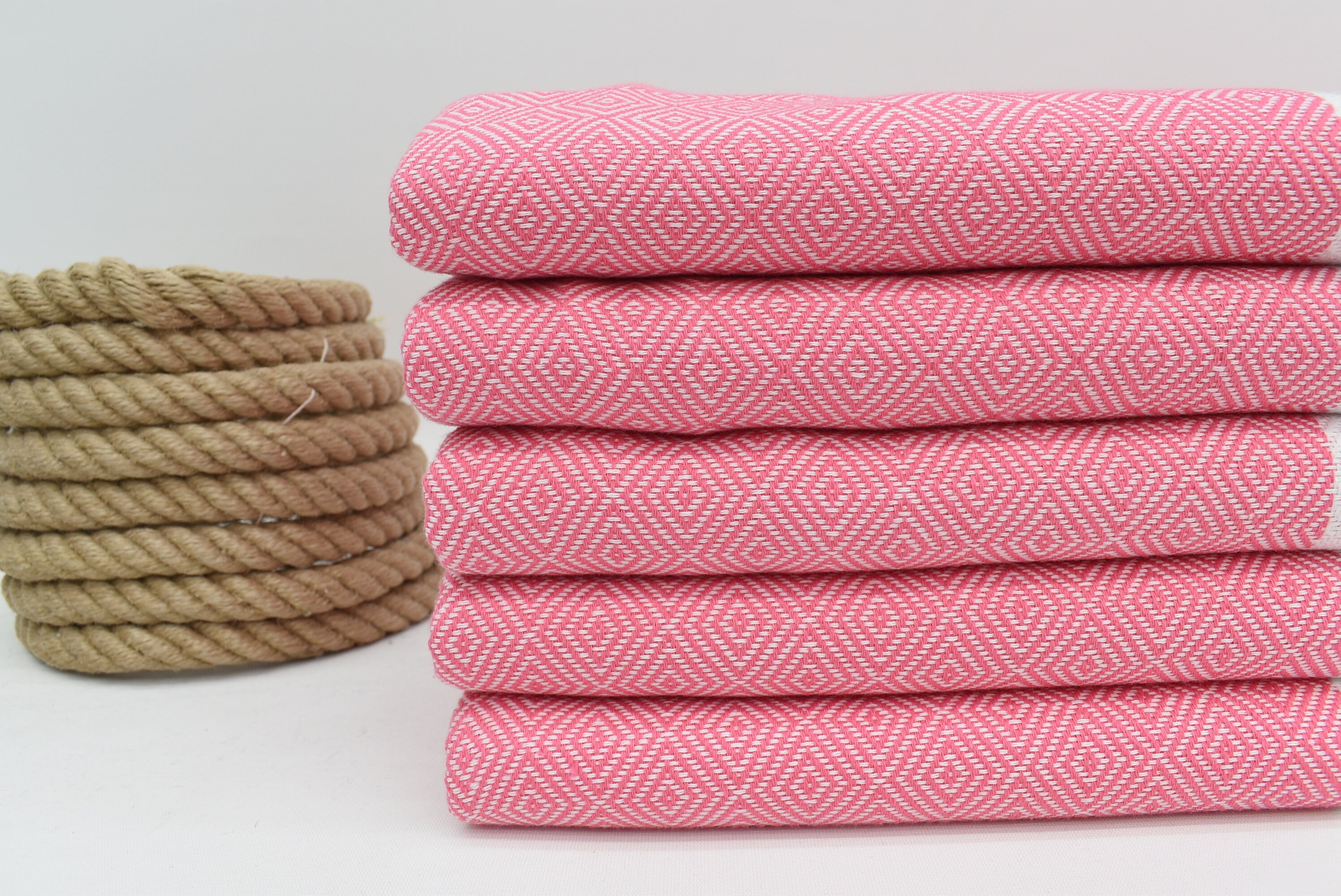 Pink Turkish Bath Towel Beach Towel 40x70 Wedding Towels | Etsy