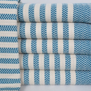 Cotton Beach Towel, Bridesmaid Towel, Turkish Towel, Bath Towel, Gift Towel, Turquoise Towel, Striped Design Towel, 40x70 Towel, Tkr-Sfr