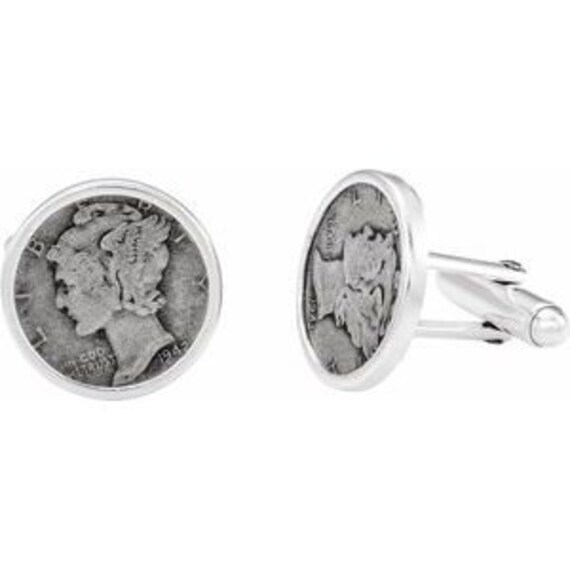 Mercury Dime Coin Cuff Links - Etsy