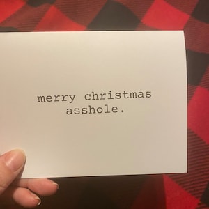 Greeting Card Set or Singles - Swear Curse Word, Christmas Cards, Sarcastic Christmas Cards, Adult Christmas Cards