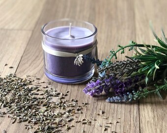 English lavender and Dead Sea salt Coconut wax candle