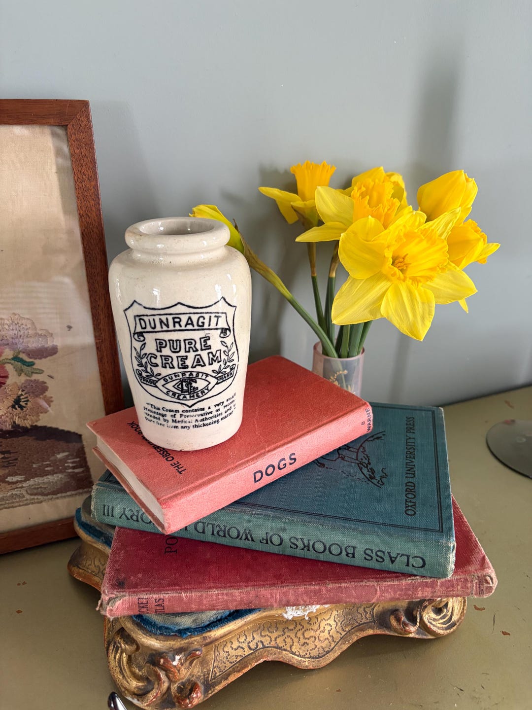 Dunragit Preserved Cream Jar Stoneware 1900 Victorian Etsy UK
