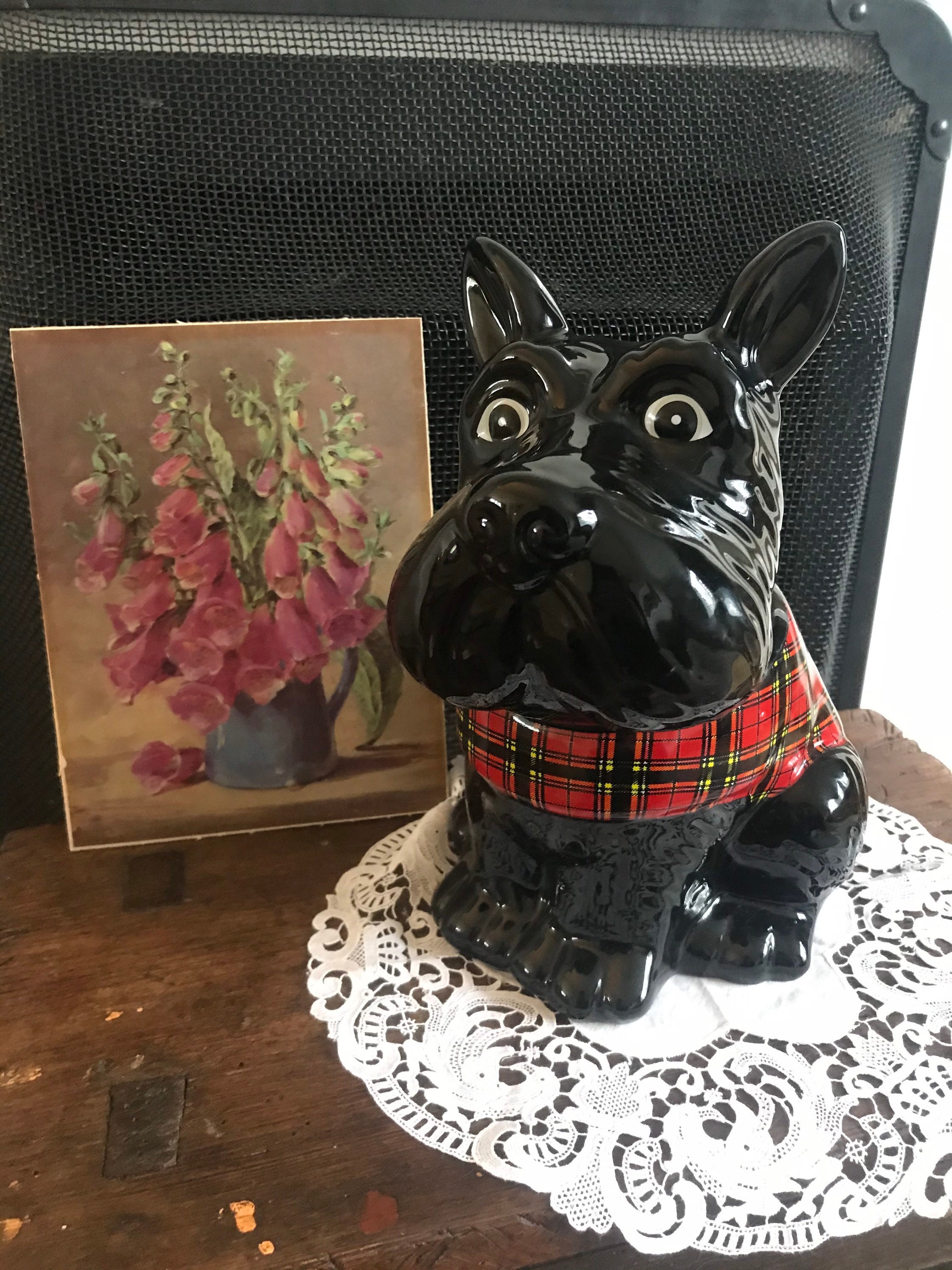 Collectable Scottish Terrier Scotty Dog Cookie Jar Etsy