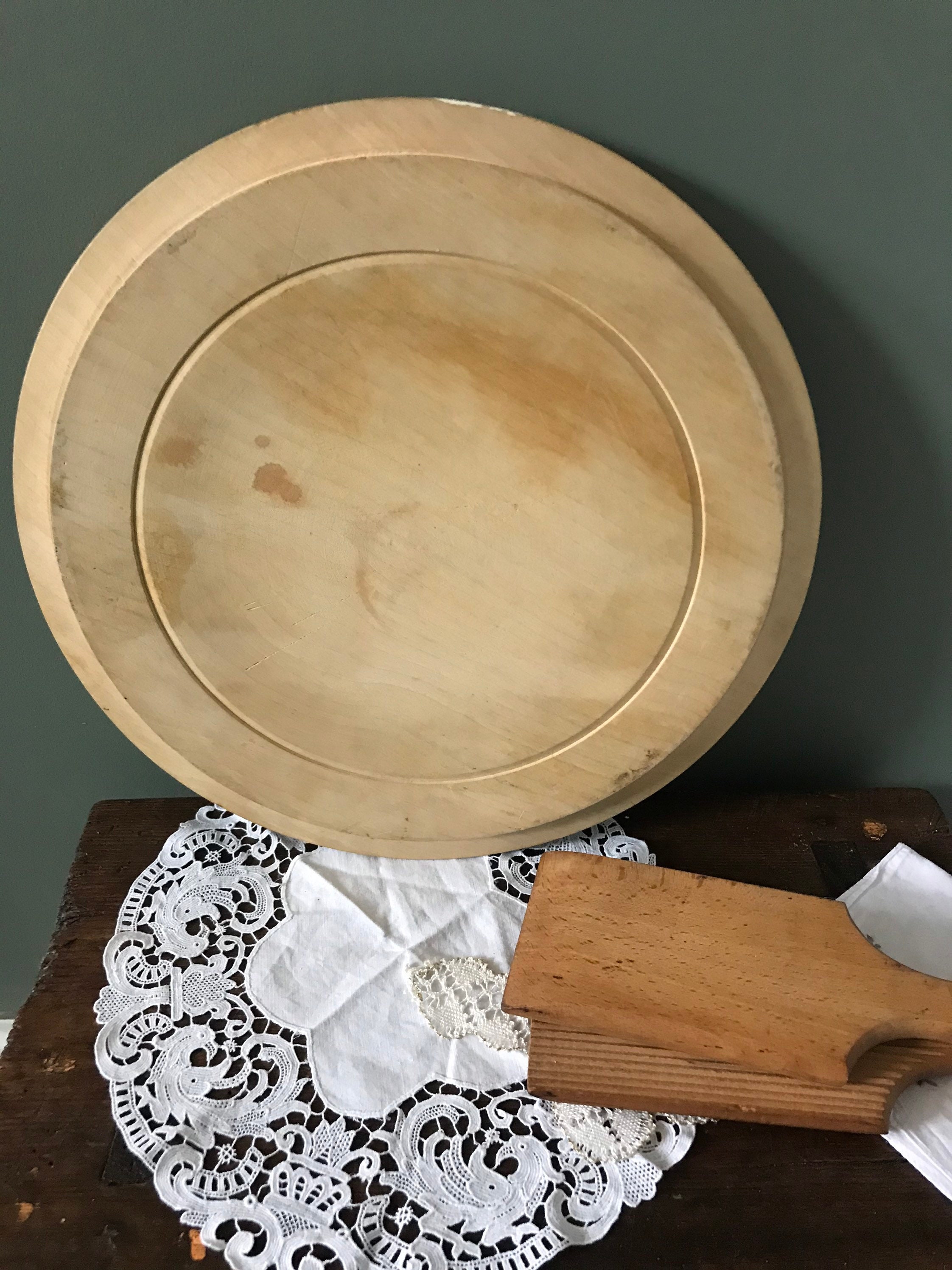 Vintage wooden carved bread board Etsy