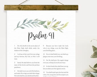 Psalm 91 Wall Art Etsy