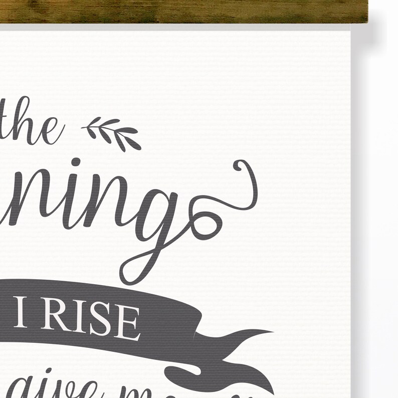 Rustic Farmhouse Style Decor GIVE ME JESUS Trending Christian Wall Art Christian Hanging Canvas Sign In The Morning When I Rise