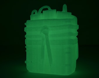 Borsa stampata in 3D per il gioco Rust che si illumina al buio