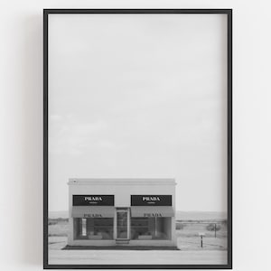 Marfa TX Art Print: Fashion Desert, Modern Western Decor