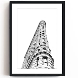 Flatiron Building NYC Print: Black and White Urban Photography
