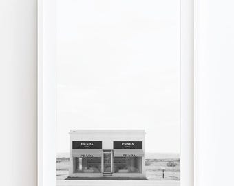 Marfa TX Art Print: Fashion Desert, Modern Western Decor