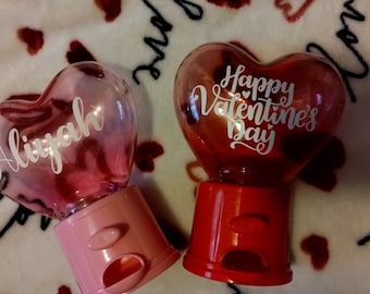 Personalized Valentine Candy Dispenser| Personalized Valentine| Valentine Gift| Kids Valentine Gift| Valentine Candy| Valentine Favor|