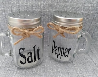 Mason Jar Salt and pepper shakers