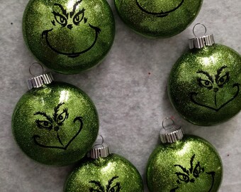 Grinch Ornaments | Stink Stank Stunk | Grinch Christmas Ornaments | Grinch Christmas Tree | Christmas Ornaments | Grinch Face
