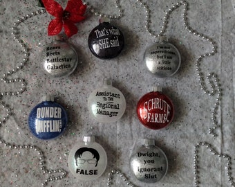 The Office Inspired Holiday Ornaments