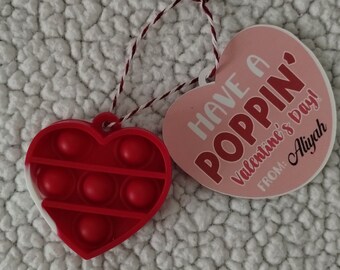 Heart Shaped Valentine's Day Fidget Poppers - Classroom Gifts