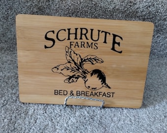 Schrute Farms sign