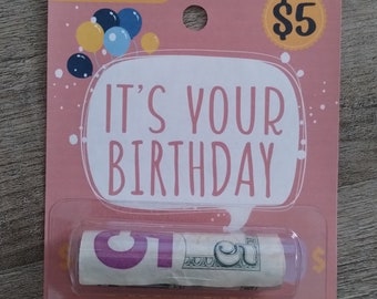 Happy Birthday Money Card Holder| Birthday Gift| Cash Gift