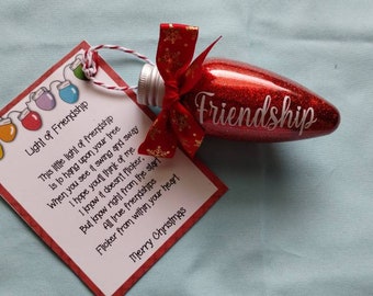 Light of friendship/teacher ornament