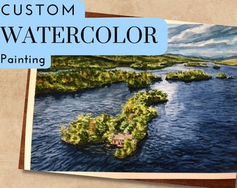 Custom Watercolor Painting: Personalized Portrait Art